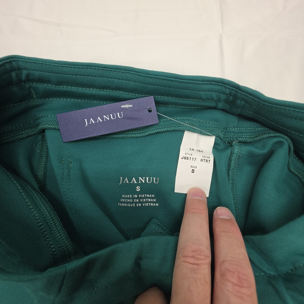 JAANUU Womens Small Hunter Green Jogger Scrub Pants NWT Stretch Medical Uniform - Picture 11 of 11